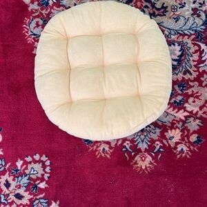 Corduroy mustard  Cushion sitting pillow. For humans and pets